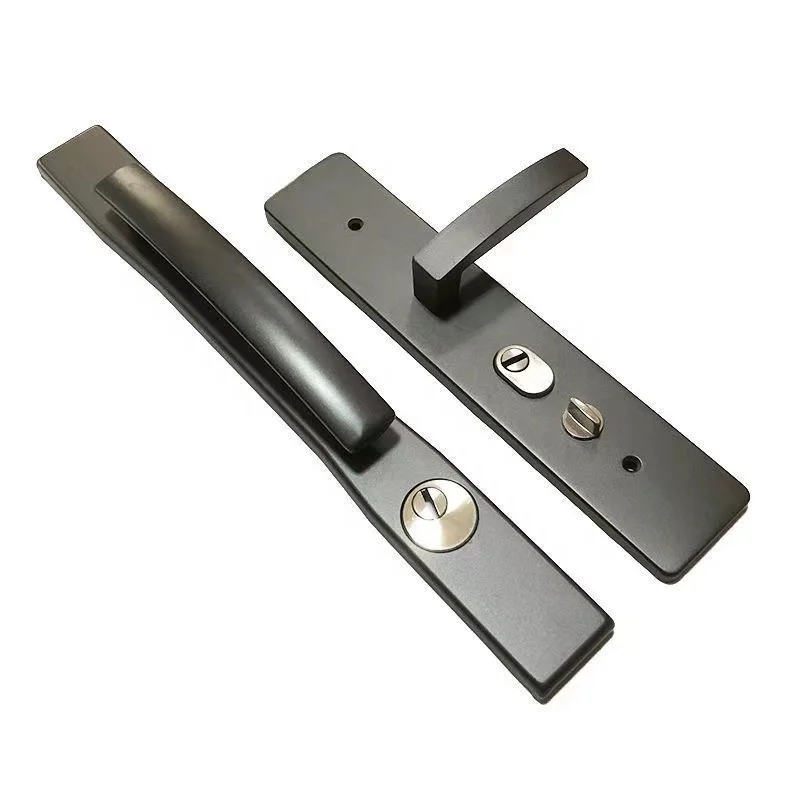 Anti-theft door handle fire door handle stainless steel zinc alloy aluminum alloy large iron door universal lock