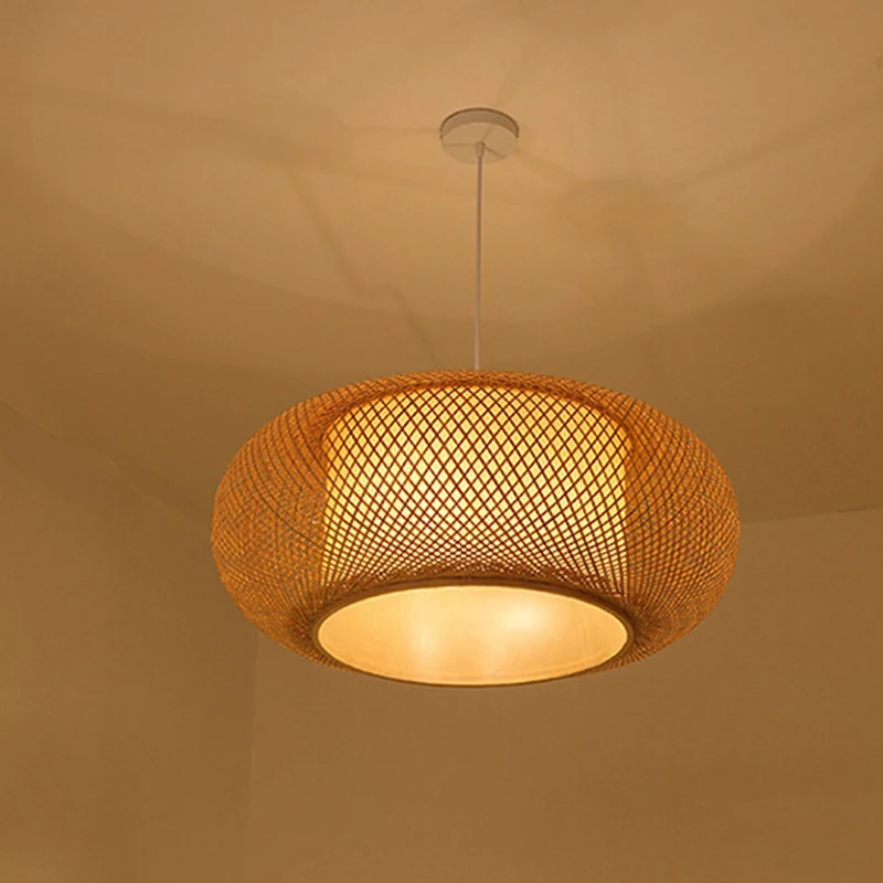 Custom Lampshades Vintage And Rustic Design Home Lighting Hall Chandelier Lamps Hand-woven Lampshades