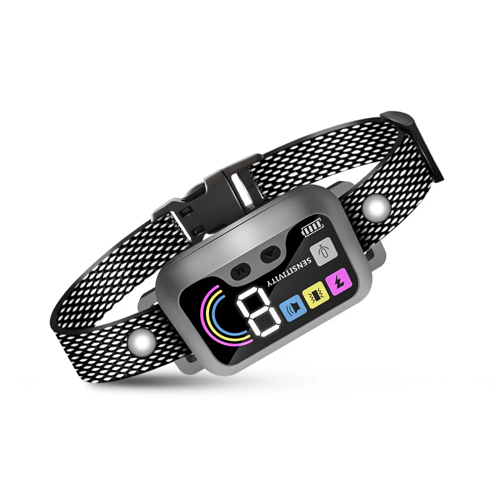 New Trending Pet Training Rechargeable Anti Barking Shock Dog E Collar Training Electric Rechargeable Anti Barking Collar