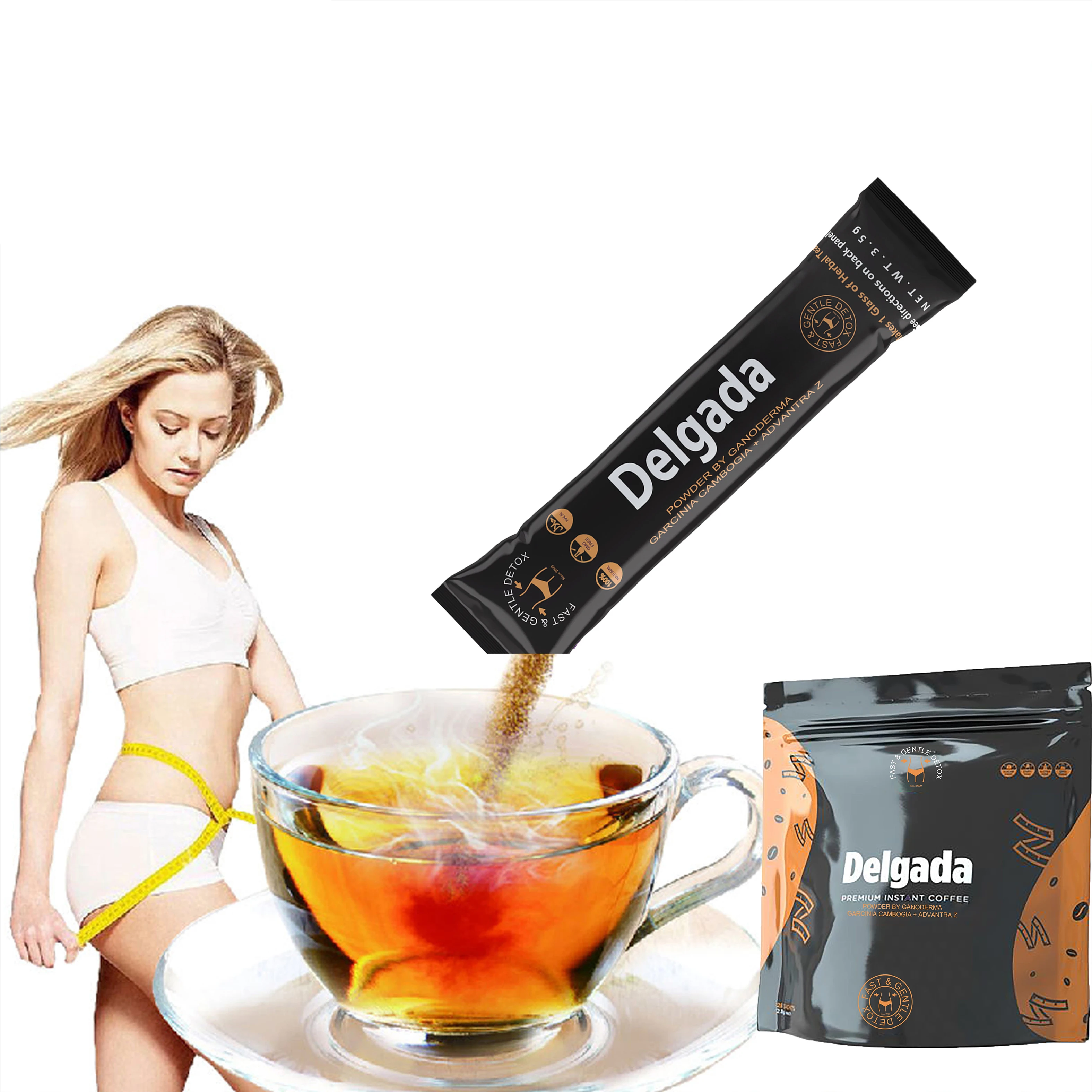 Арабика на заказ растворимый кофе с Ganoderma похудеть Детокс