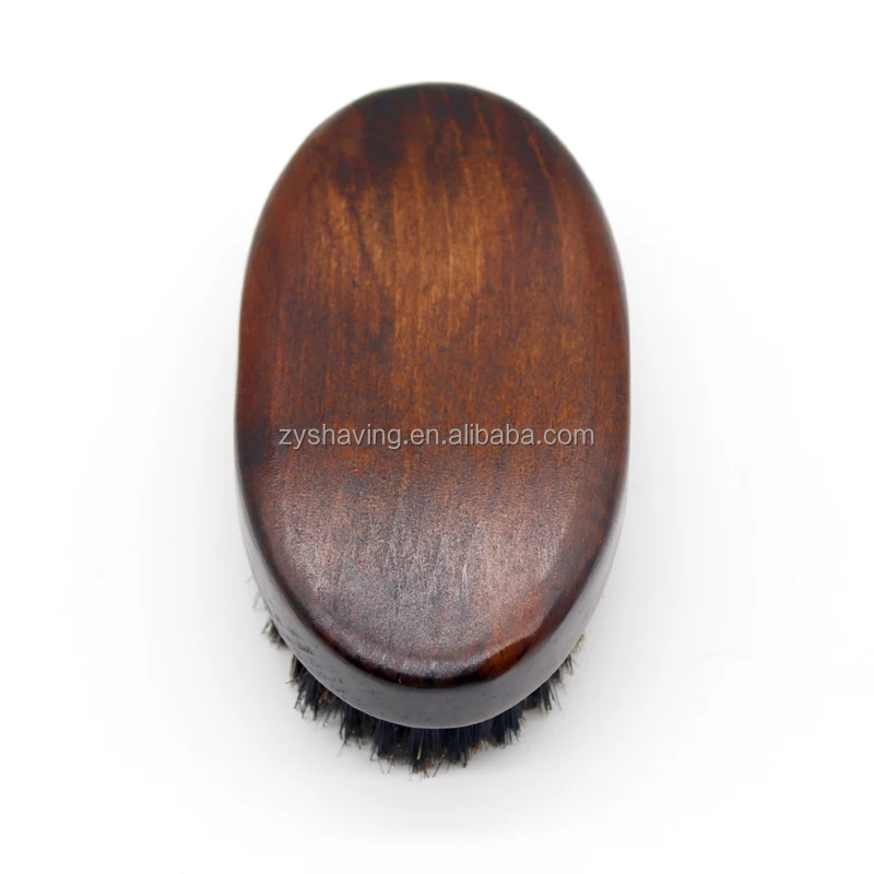 Natural 100% Boar Bristle Black Men Wooden Soft Hair Beard Brush