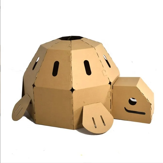 Educational 3D Puzzle Model Aircraft Carrier Toys 3D Paper Model Vehicle Warplane Sailboat Cardboard Building Puzzle For Kids