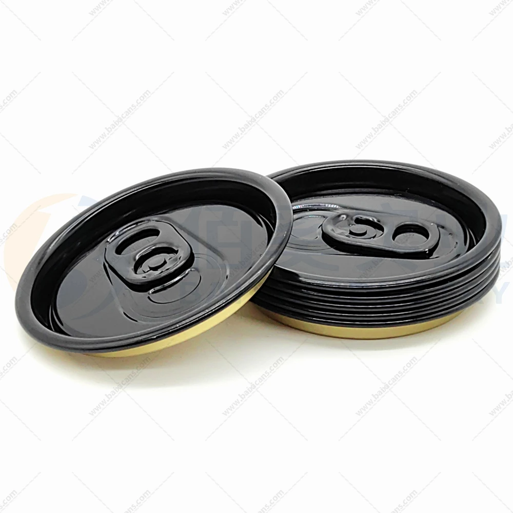 202 diameter black printing sot aluminum can lids