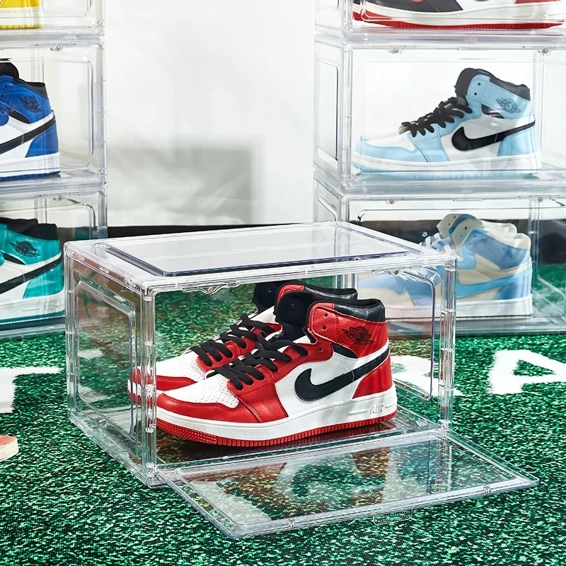 Luxury Shoe Boxes With Custom Logo Magnetic Stackable  Nike Air Jordan Custom Printed Shoe Box