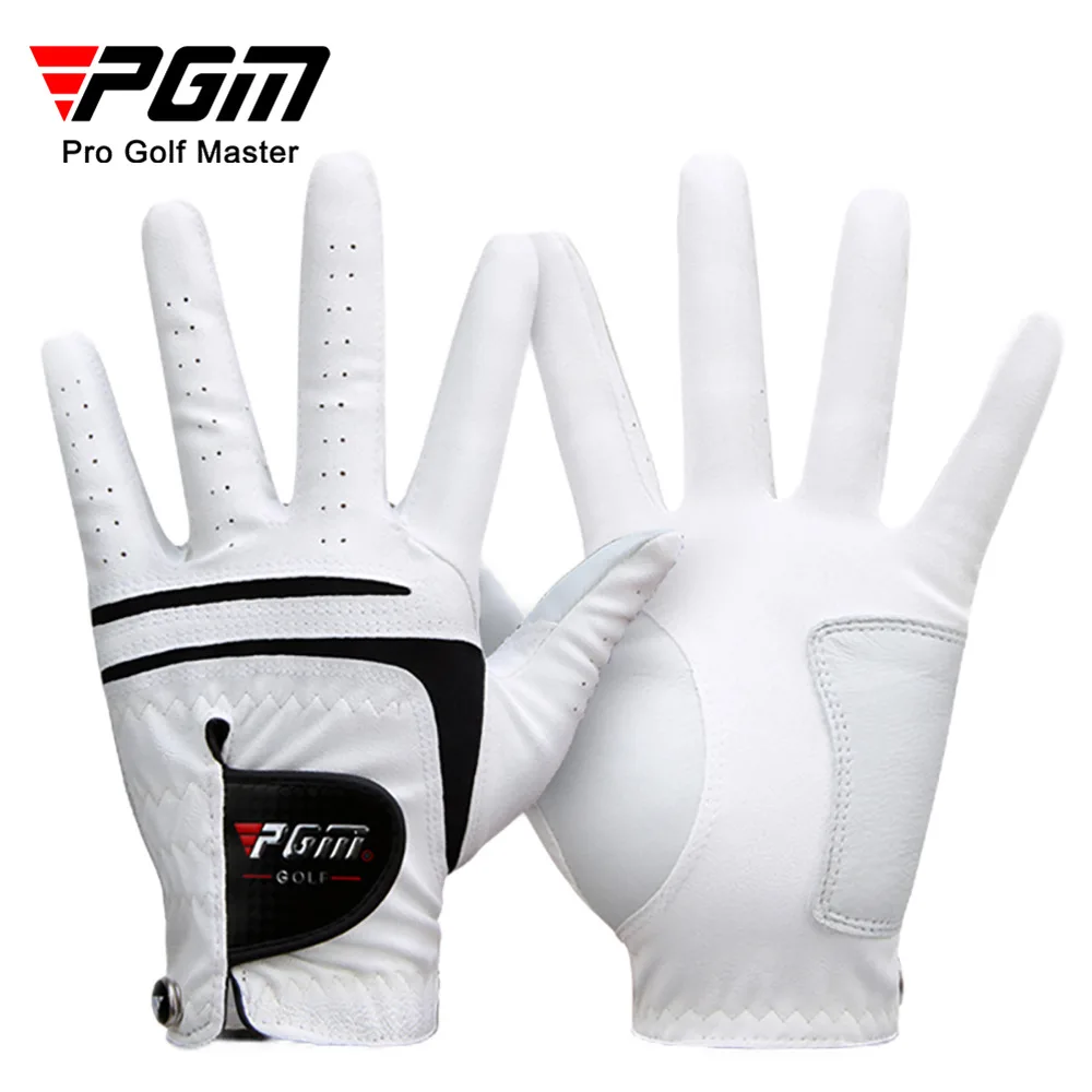 PGM ST022 custom golf gloves cabretta leather men golf gloves with ball marker