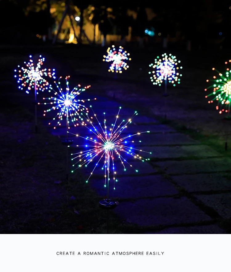 Special technology fireworks led light outdoor firework christmas lights