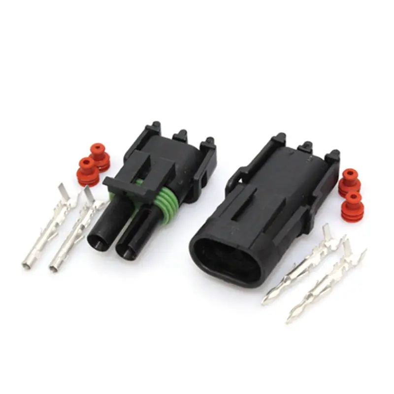 APTIV 12010973 12015792 2-pin electrical plug Injector socket Female male Waterproof automotive cable connector