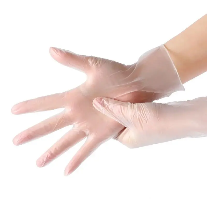 Clear vinyl gloves pvc household cleaning gloves vinyl gloves powder free