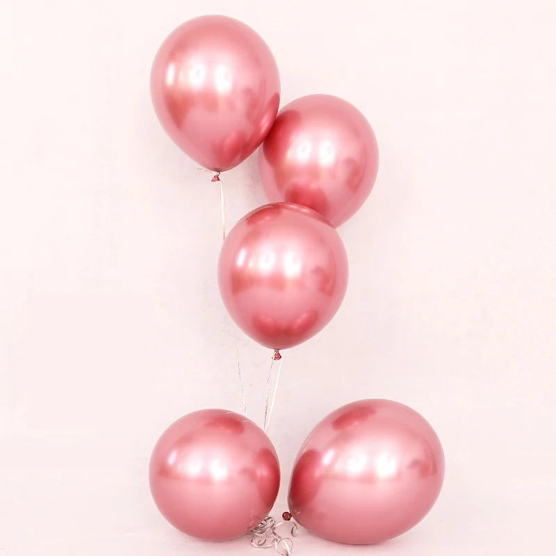 
Factory Wholesale 50pcs 12inch Chrome Balloons Fill Helium Air 2.8 g 12 inch Ballon for Wedding Decoration 