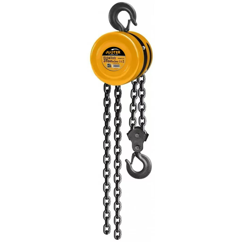 Heavy Duty Hooks Industrial Grade Steel Construction Lifting Equipment 2 Ton 3M 3 ton 5 tons  Manual Chain Block Hoist
