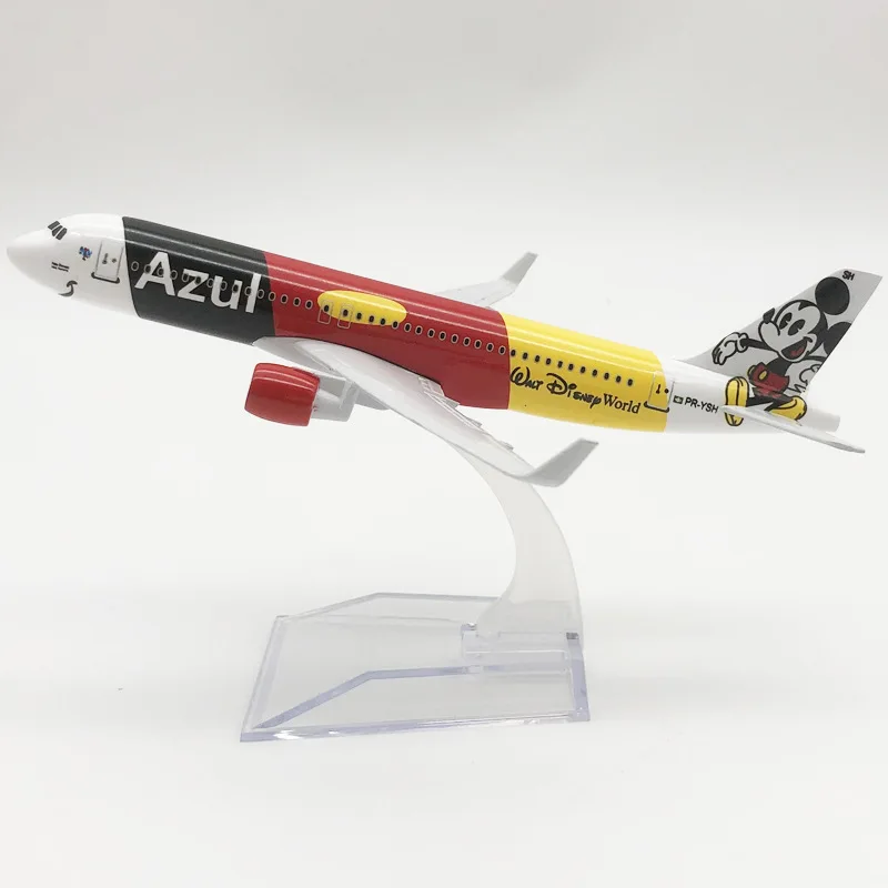 16cm Azul Airline Airbus A320 neo Aircraft Model Diecast Alloy Plane Toy