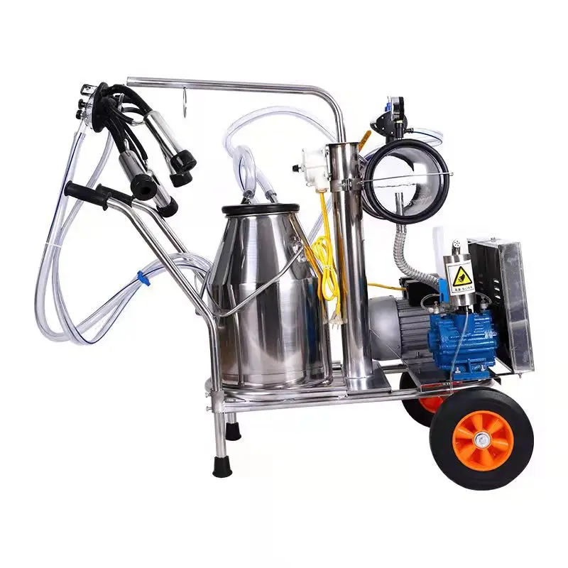Portable Cow Milking Machine for Sale 50 Provided Full Automatic Milk Mobile Pump 100l electric type cow milk suction machine