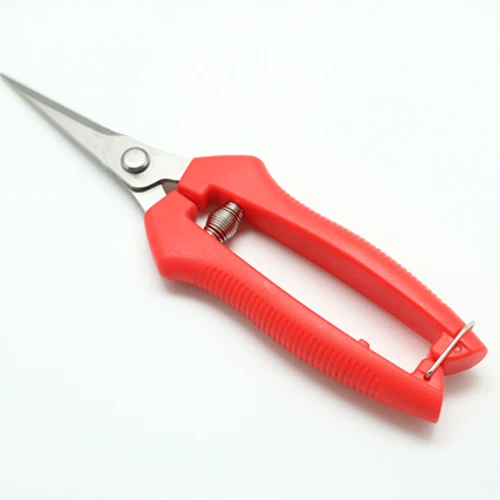Factory Direct Wholesale Stock Stainless Steel Pruning Shears Picking Fruit Grape Fruit Branches Garden scissors