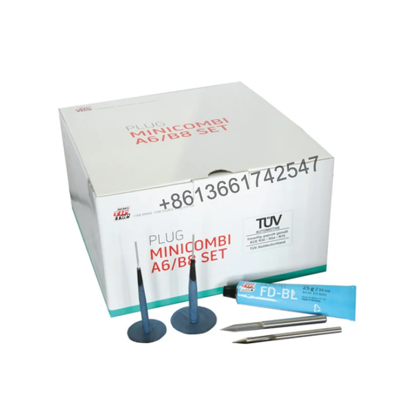Tyre repair supplies mushroom nails MINICOMBI A6/B8 SET combines the workshop kits A6 and B8,5112200