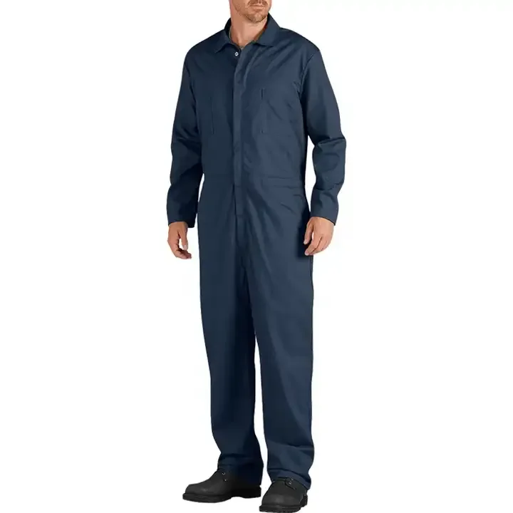 Wholesale Custom Men Black Safety Fire Retardant Coverall Work wear Oil Resistant Fireproof FR Work Uniforms Overalls
