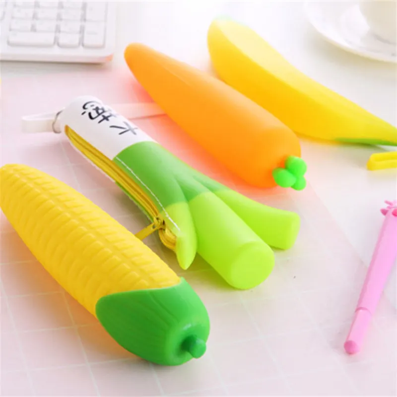 Promotional Carrot Corn Scallion Banana Change Wallet Bag Fruit Coin Purse