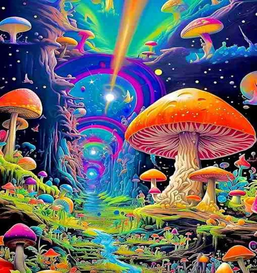 5d diamond painting magic circle diamond diy mushroom forest diamond painting craft decorative painting
