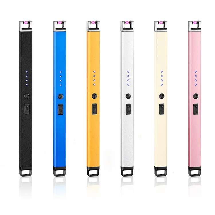 Wholesale Lighter Custom Logo Professional USB Plasma Rechargeable Lighters Long Candle Electric Lighter