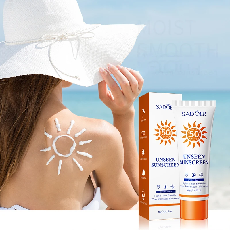 OEM SADOER Фирменная торговая марка spf UV 50 + PA +++ масло ши уход за кожей солнцезащитный крем отбеливающий кожу увлажняющий