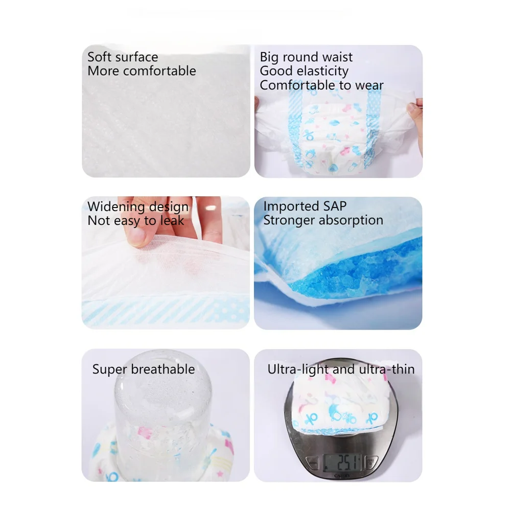 Wellcare Oem Natural A Grand Dyper Grade Leak Guard Prevention Happy Sleepy Wholesale Disposable Baby Diapers For Baby