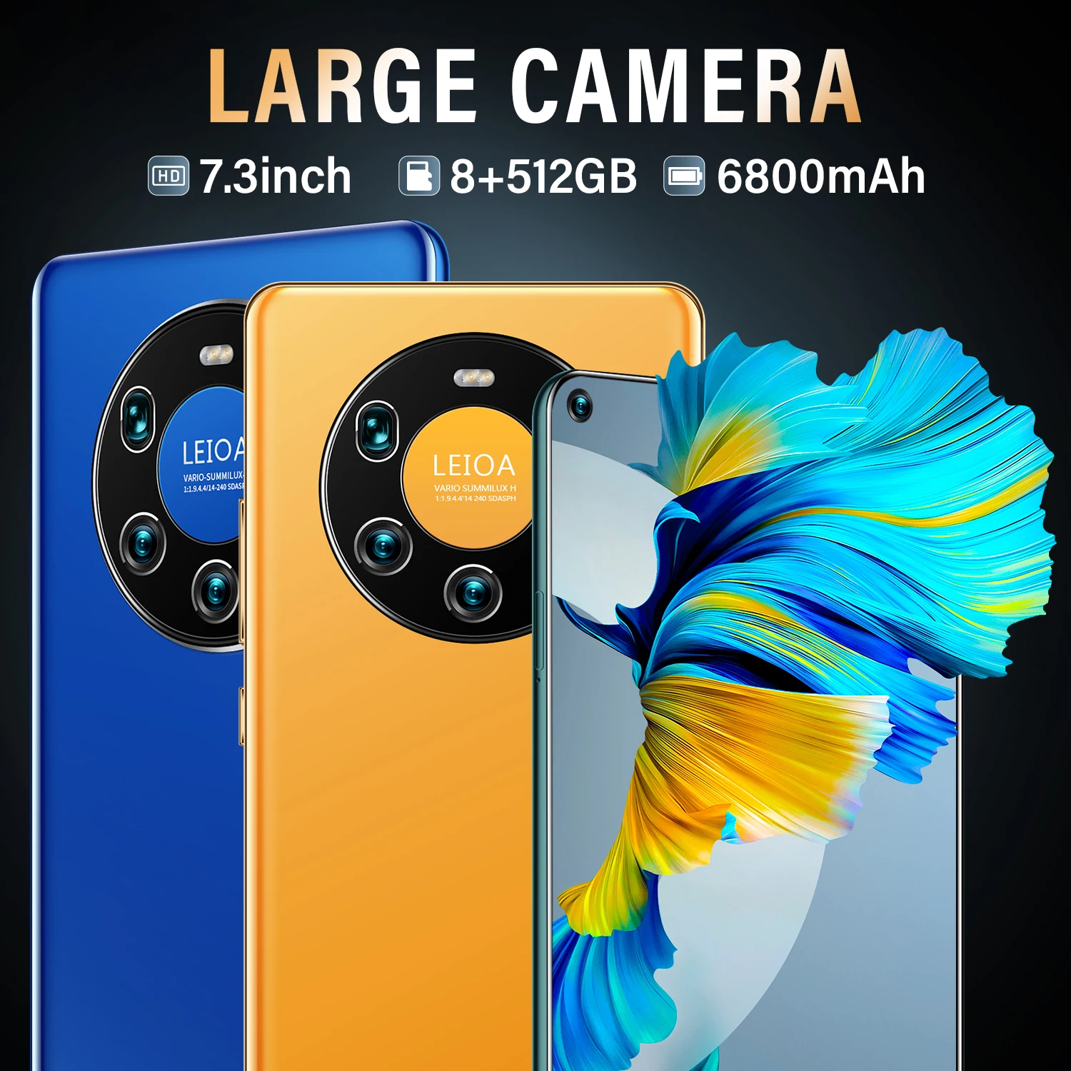 High quality  HUA Wei mate 40 pro mobile phone 8GB+512GB camera cellphone HD full screen cheap mobile phone