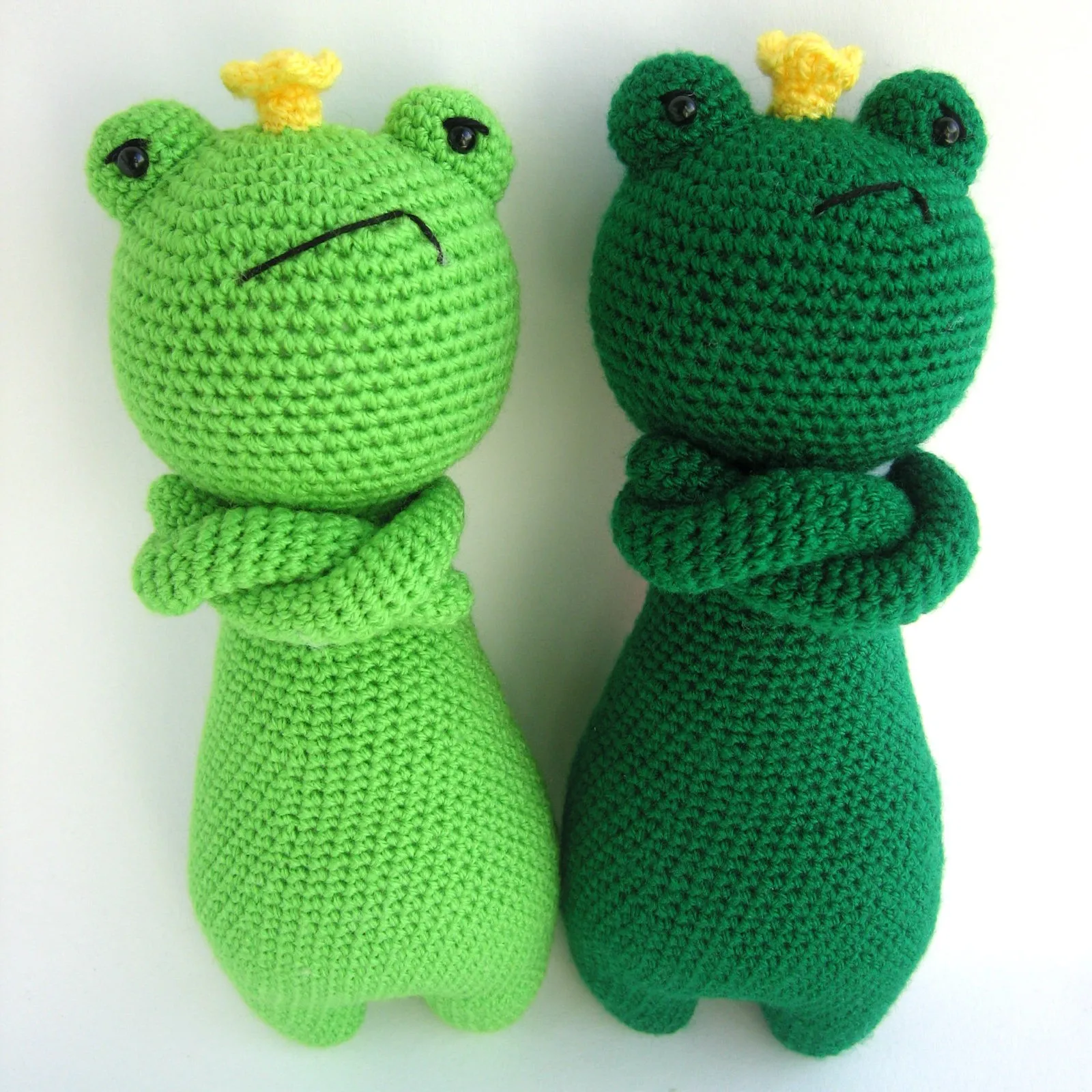 CE/ASTM 2024 Soft Stuffed Toys Crochet Toys Handmade Amigurumi Toys Crochet Animals Cute Frogs For Children Gift