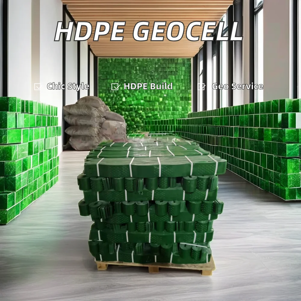 HDPE Geocell Outdoor Application PP Material 3d geo honeycomb Ground Enhancement gravel grid driveway paver gravel stabilizer