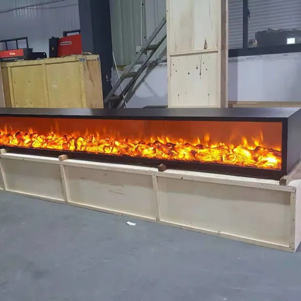 2.5m Customized Decorative Luxury Energy Saving Ultra-long Electric Fireplace