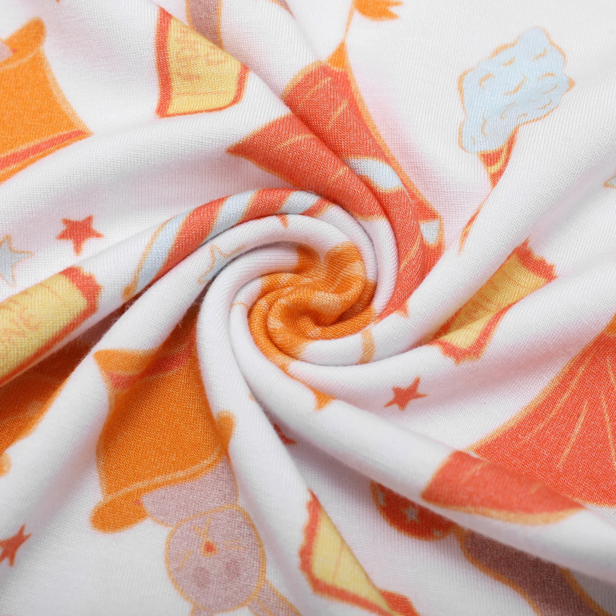 2024  Custom Patterns Two Piece Sleepwear Long Sleeve Baby Kids Pajamas Set