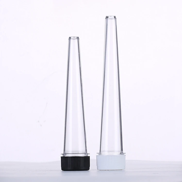 OEM Customized Translucent And Opaque Plastic Blunt Joint Tubes Container Pre Rolled Paper Cones Tube