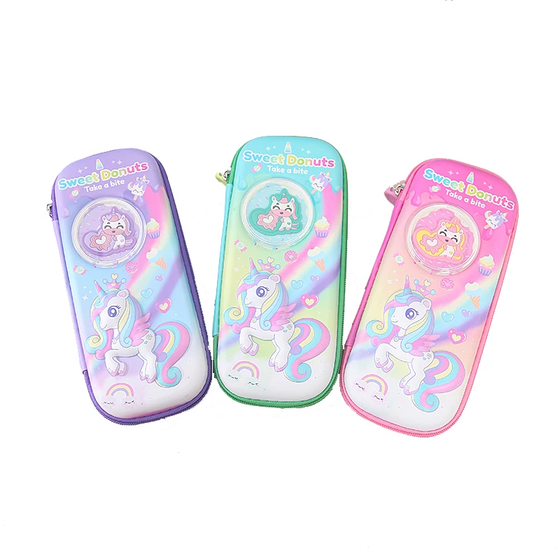 Милый пенал с единорогом сумки EVA 3D Pen Box различных цветов для детей канцелярские подарочные наборы