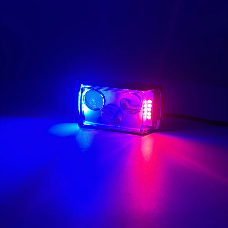 Colorful angel eye motorcycle spotlights three lens headlight driving work fog lamp bulb car truck lighting front light