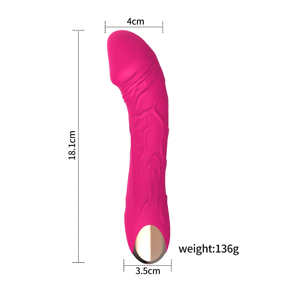 Simulated USB Charging Powerful Massage Stick Female Stick Silicone Female Adult Masturbating Didol  Vibrator Sex Toys for Woman