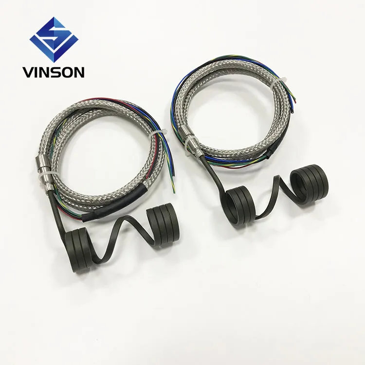 Nozzle injection moilding machine spring heating ring Hot runner coil heater with thermocouple