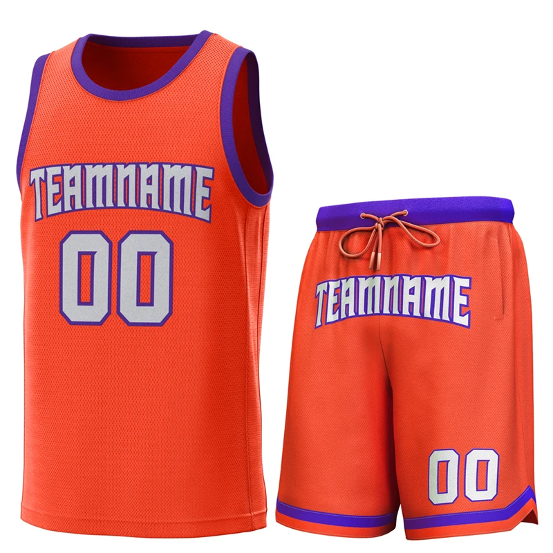Custom Youth Basketball Wear Printed Reversible Mesh Blank Sublimation Basketball Uniform Kits