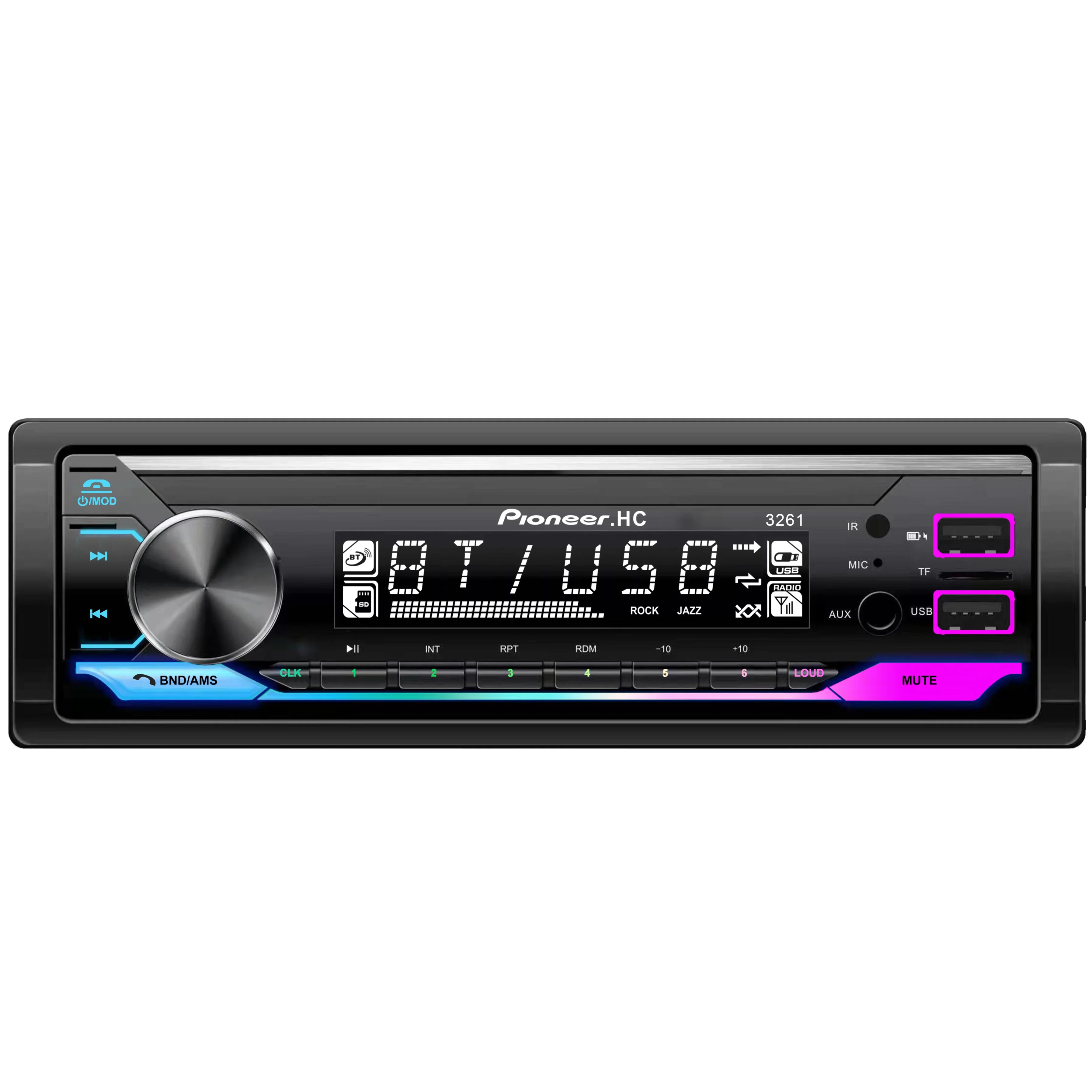 Single Din Car Stereo Car MP3 Multimedia Player USB/SD/AUX Input Car Audio