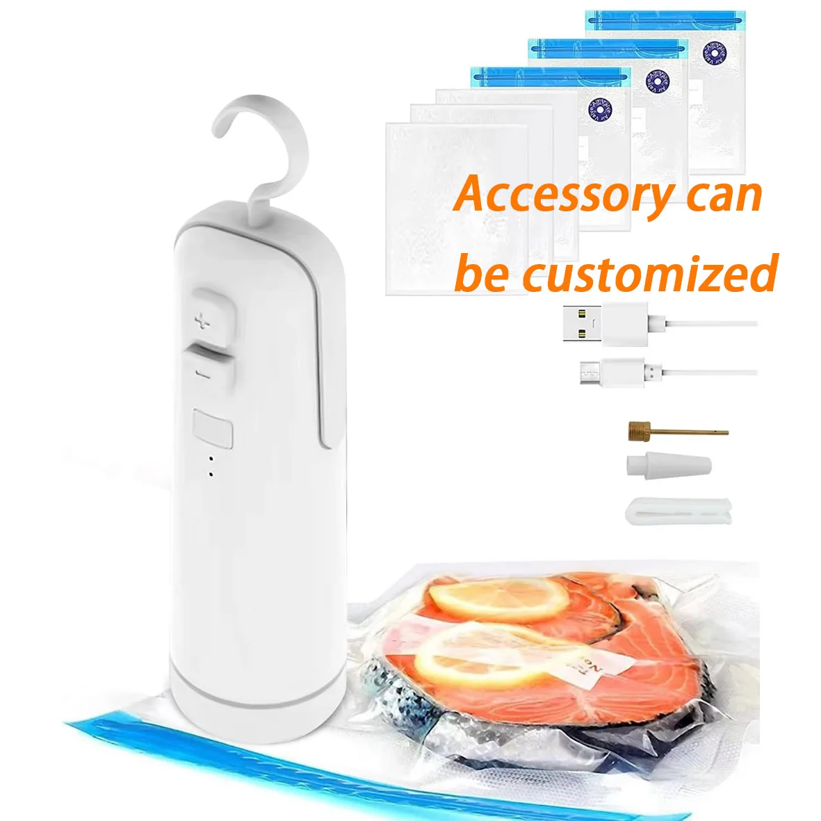 Kitchen Mini Vacuum Sealer Magic Seal Film Packing Machine Heat Sealing Machine Food Container Handheld Vaccum Sealer