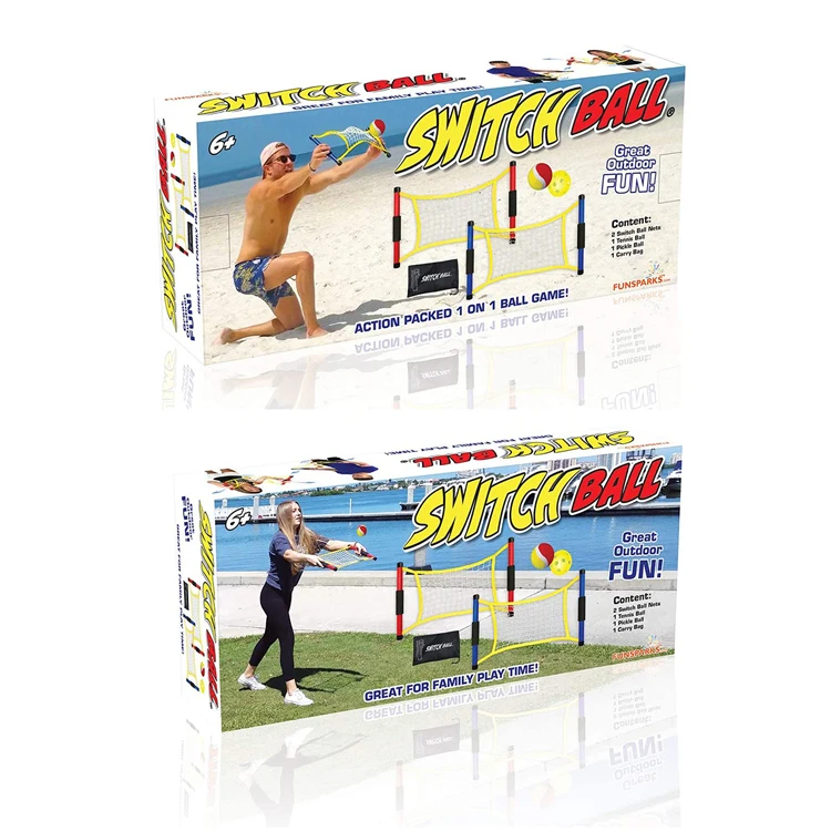 Уличная игра для помещений, мяч-переключатель, Набор для игры с пусковой сеткой, мяч-мариклет для взрослых и детей