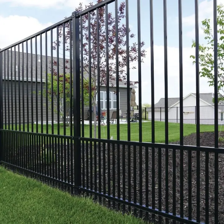Ornamental metal fence wrought iron panel home garden farm black steel anti rust fence