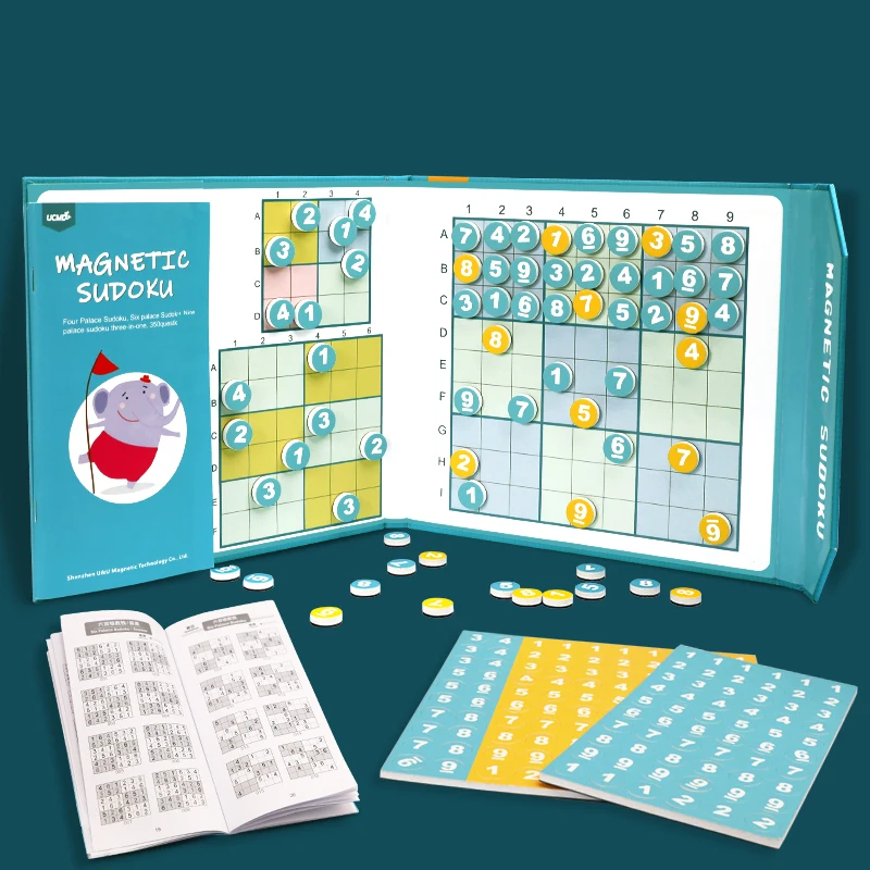 Popular intelligence training kids magnetic education toy math number sudoku puzzle game