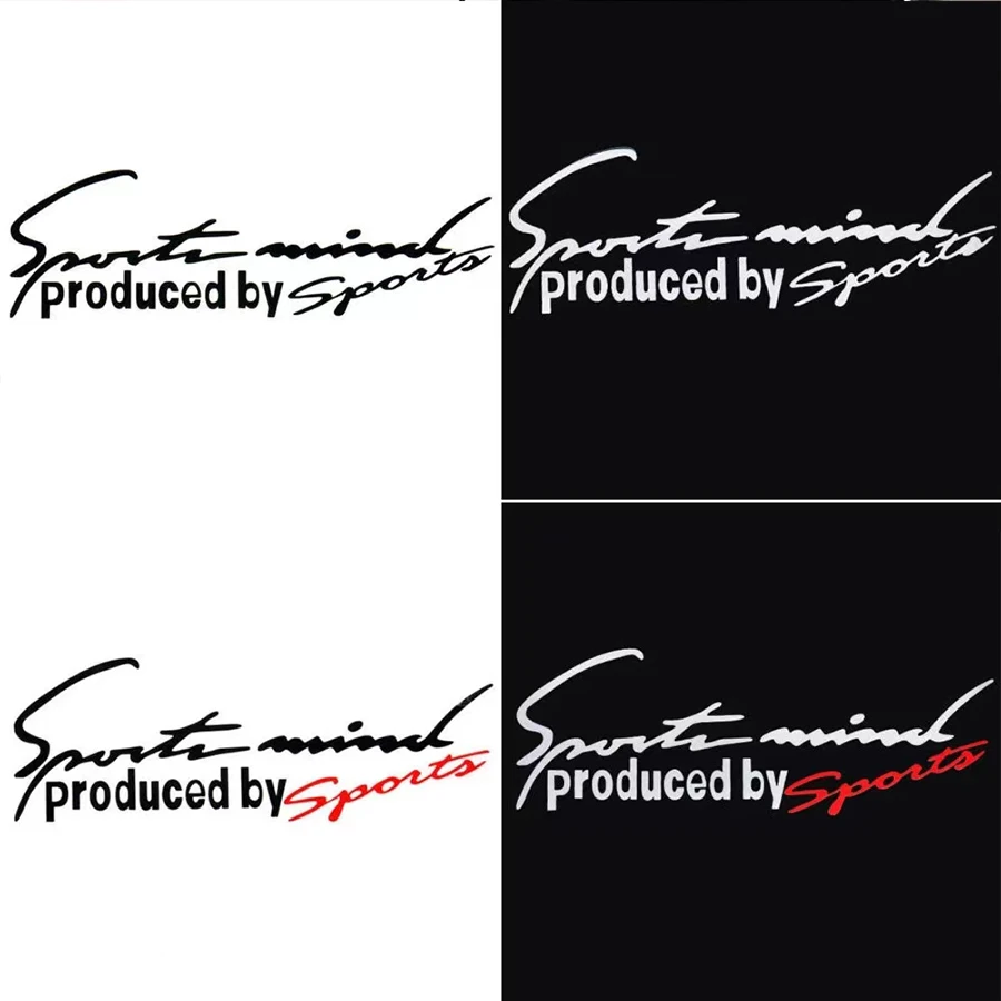 2Pcs Sport Letter Universal Car Stickers Emblem Badge Decal Car-Styling for Benz Audi BMW Benz Decoration