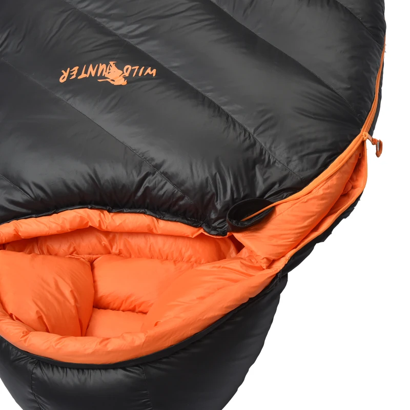 Excellent quality Alightweight mummy sleeping bag Waterproof Portable Goose Down Customized Outdoor Mummy Sleeping Bag