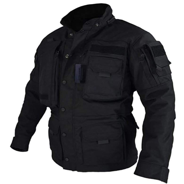 Мужская армейская тактическая куртка с капюшоном и несколькими карманами