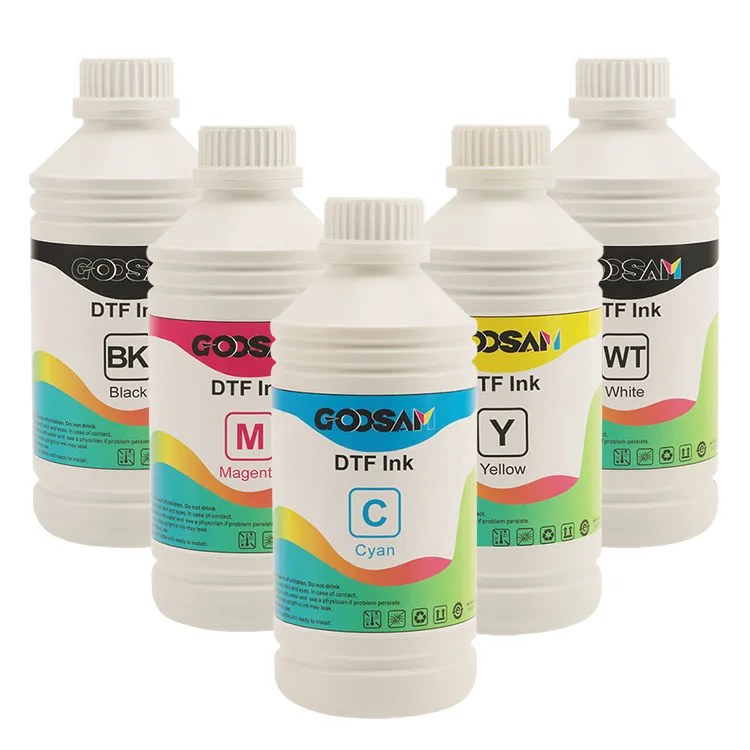 Высокое качество 1000 мл Cmyk белый Dtf пигментные печатные чернила для Epson L100 L800 L1800 L1300 R1390 Xp-15000 модифицированный принтер