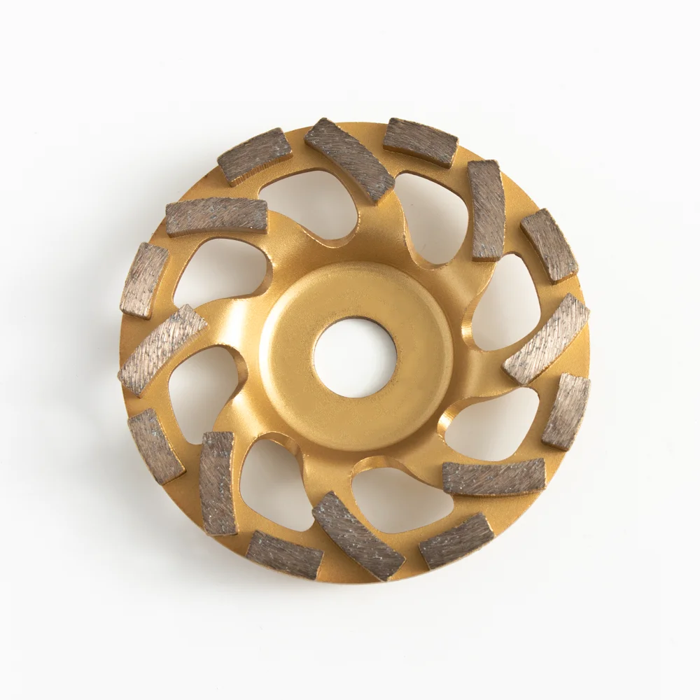Fabriek 5Inch 125Mm Turbo Vorm Diamant Slijpen Cup Wiel Voor Beton Steen Marmer Granieten Vloer Polijsten