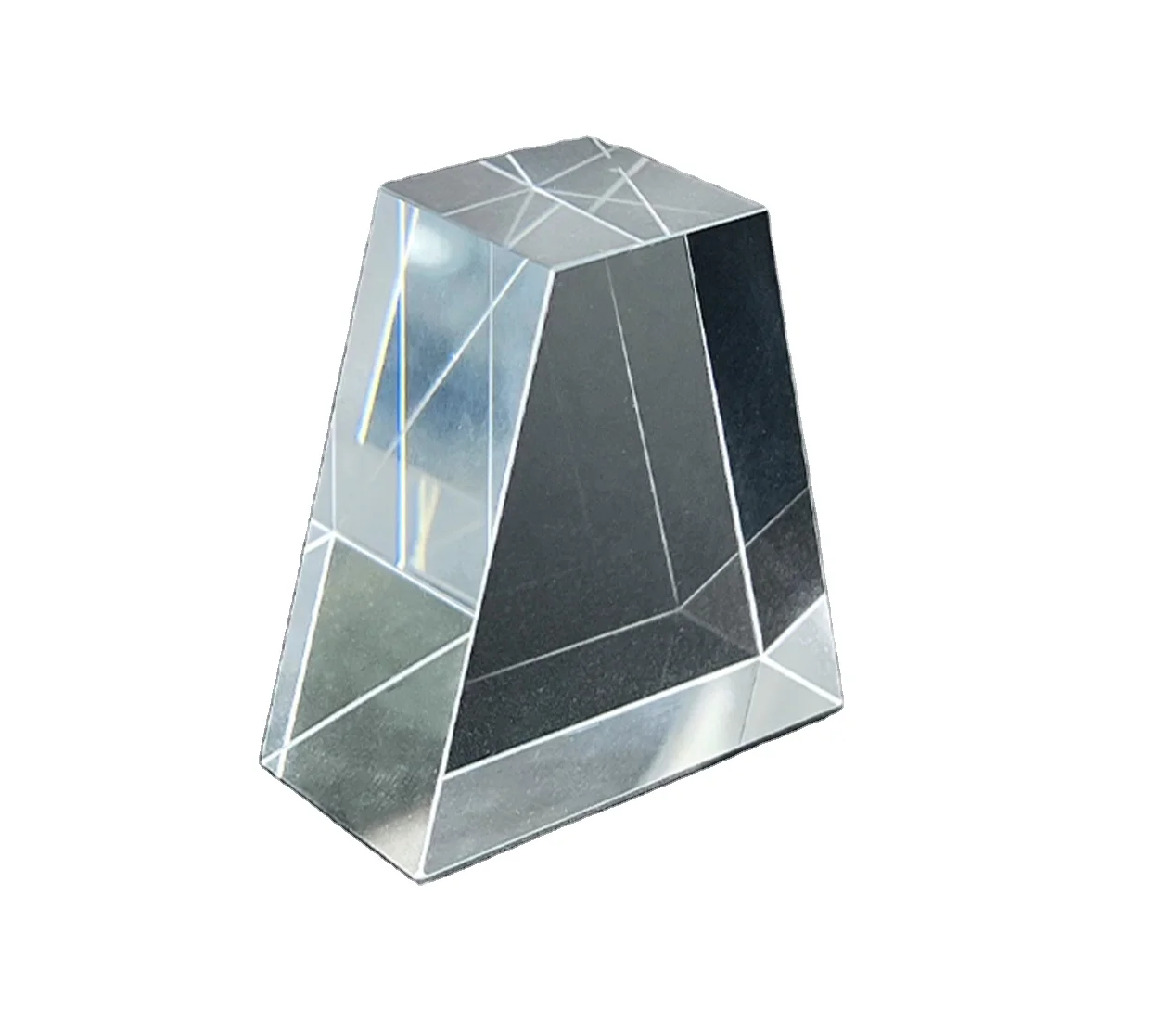 Trapezium Crystal Light Guide BK7 Sapphire Quartz transparent or with filter 530nm 550nm 560nm 610nm 640nm 690nm 950nm 1200nm