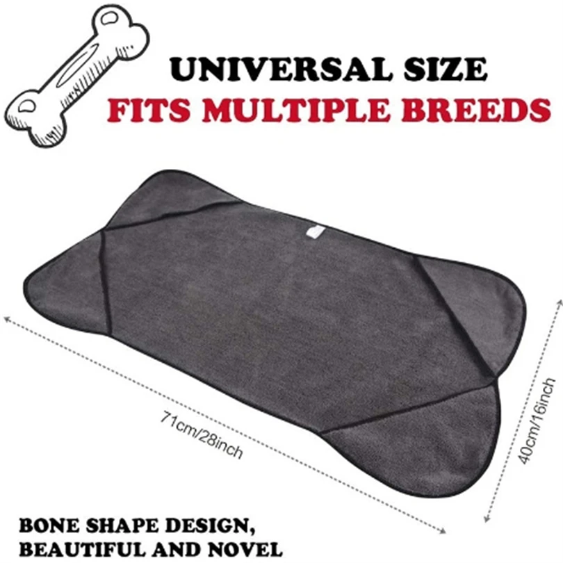 Super Absorbent Quick Drying Towels Microfiber for Dogs Cats for Allow Pets to Dry Off Quickly After Bathing Pet Bath Towel
