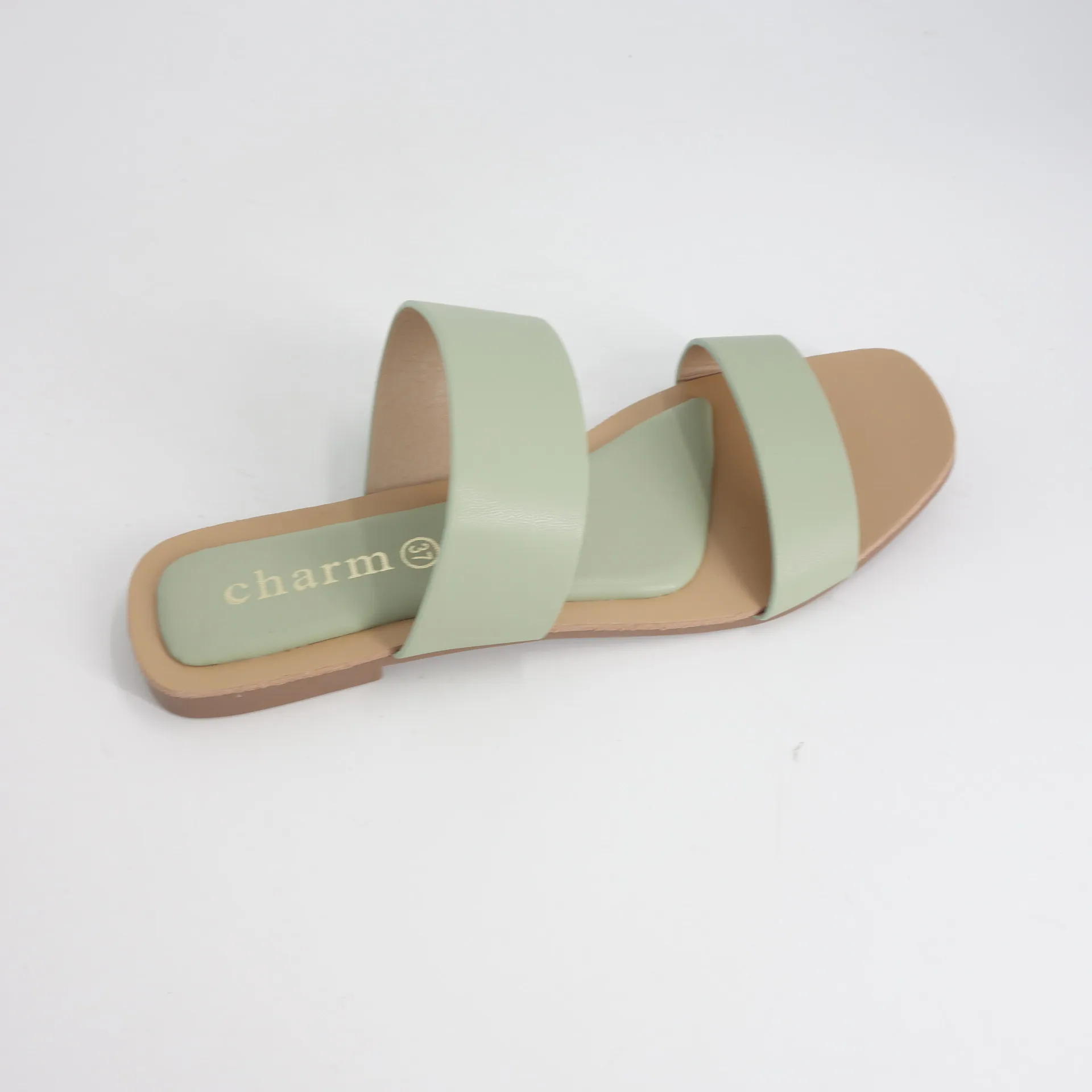 summer beach flat shoes fashion girls PU female open toe flat slippers PU Belt shoes for women