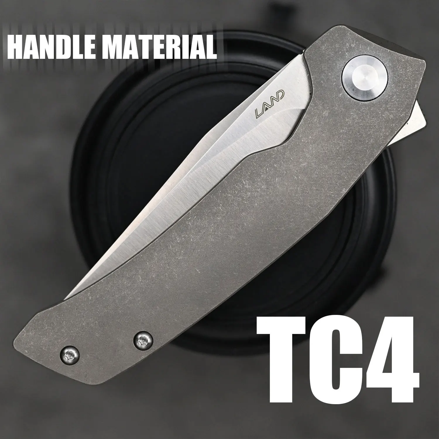 LAND 140 Pocket Folding Knife VG10 Blade TC4 Handle Needle Roller Bearing Hardcore Outdoor Camping Survival Knives