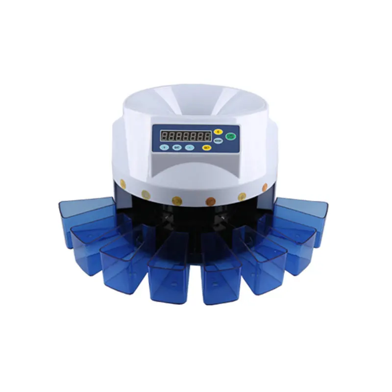 CS-5507-2 Euro Coin Counter Sorter LED Display for Easy Viewing  Industrial coin counting machine coin money counter